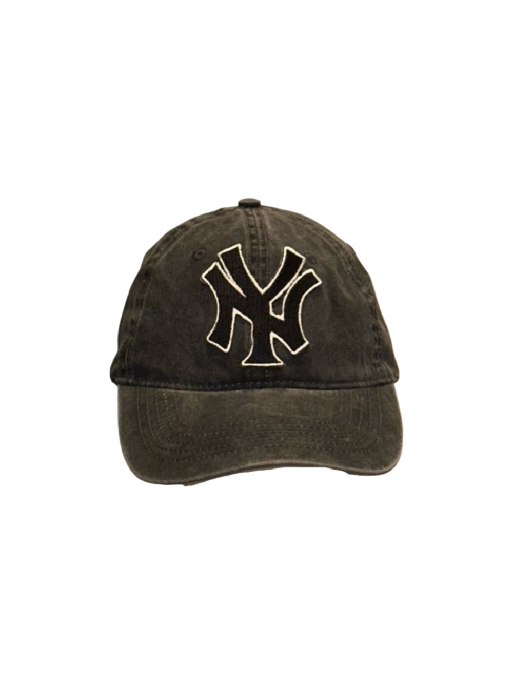 NY Yankees Hat, Vintage Washed Black Baseball Hat